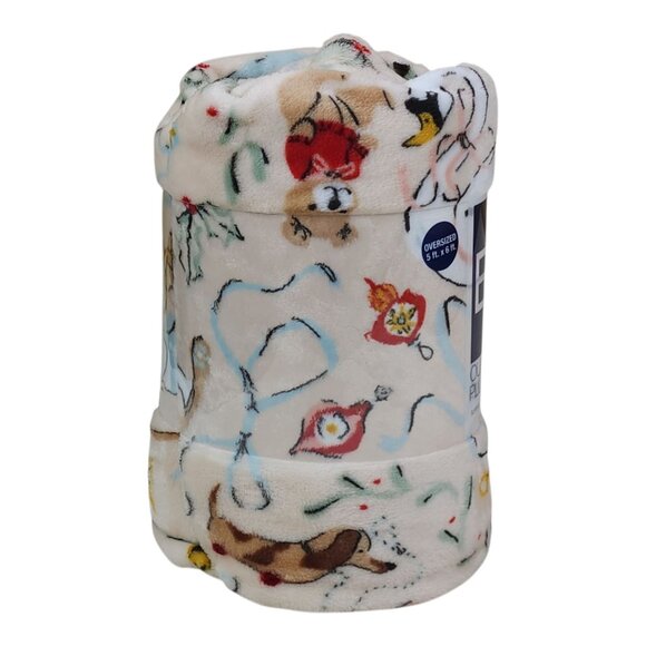 The Big One Nostalgic Plush Throw Oversized Soft Blanket 5ft X 6ft - Picture 3 of 9